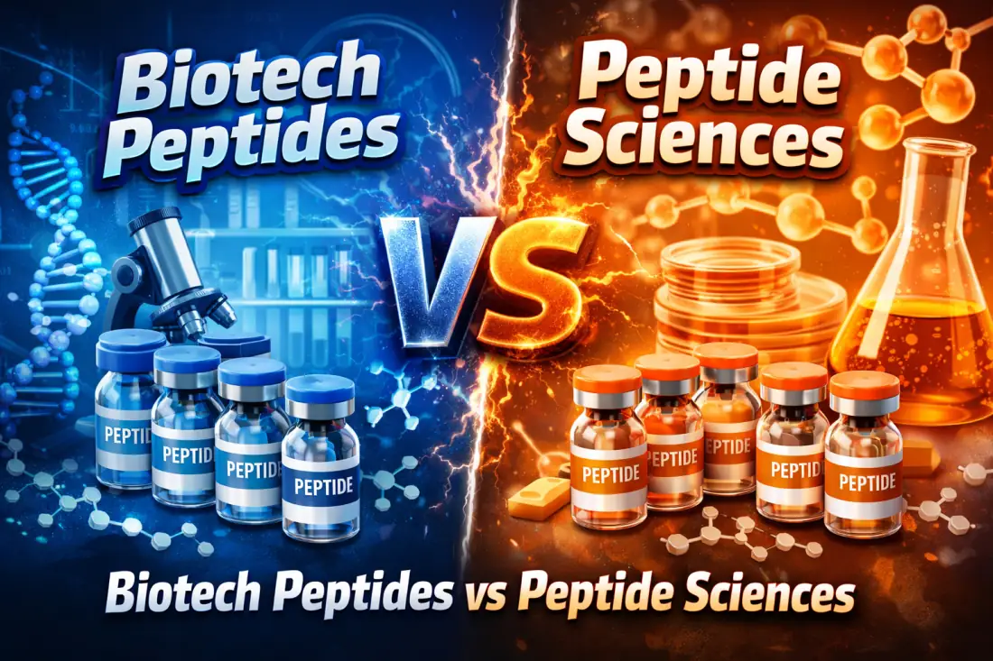 Biotech Peptides vs Peptide Sciences 2026 vendor comparison for research peptides