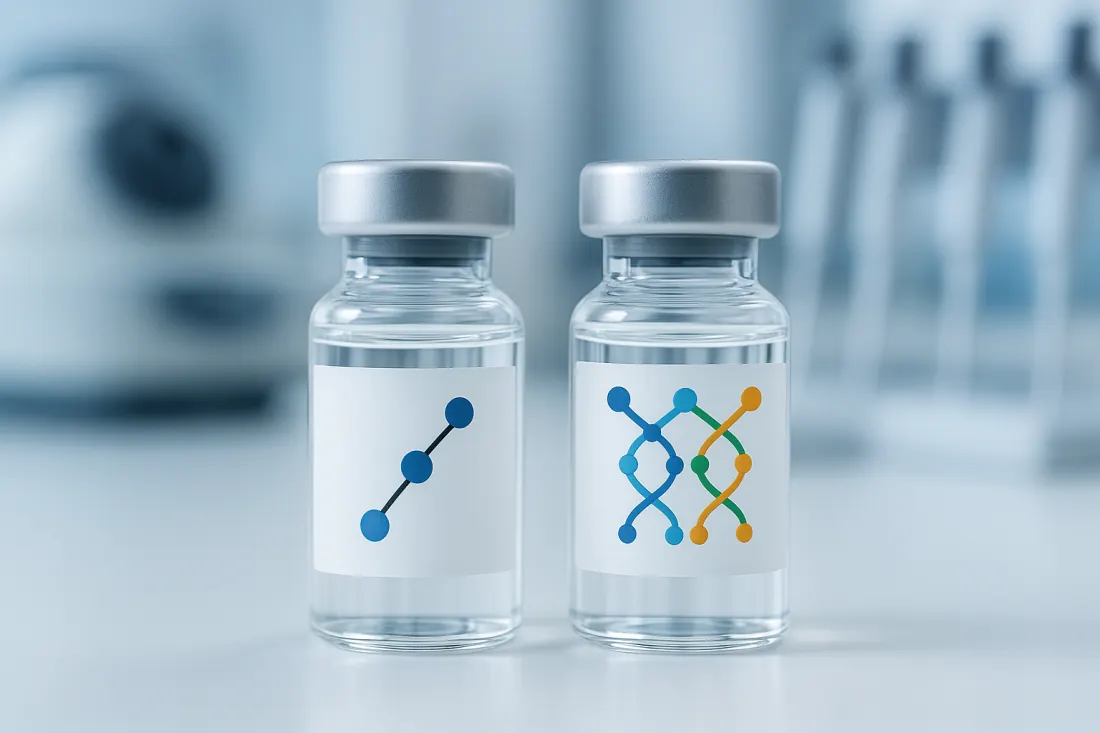 Peptide vials showing GLP-1 receptor overlap