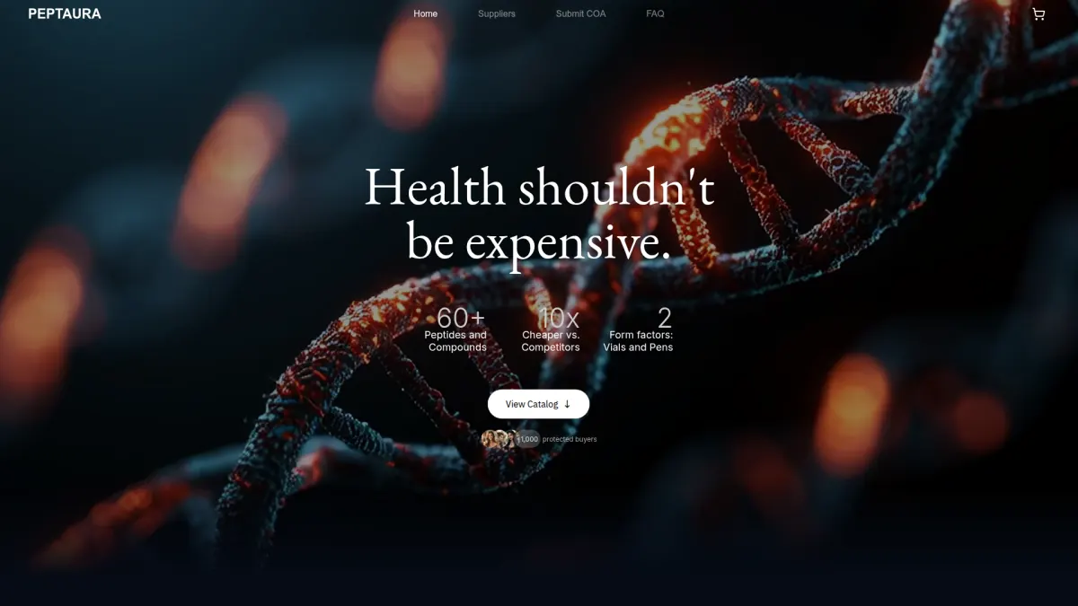 Peptaura peptide marketplace review and assessment