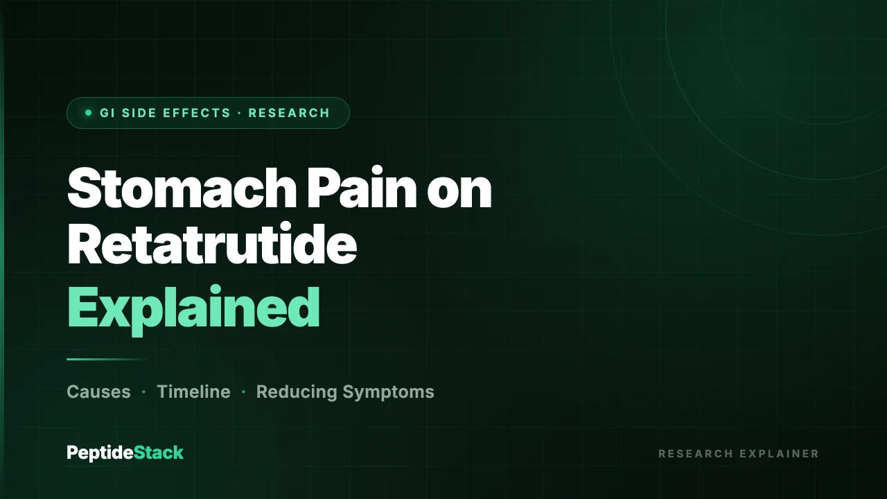 Stomach pain on retatrutide — PeptideStack research explainer